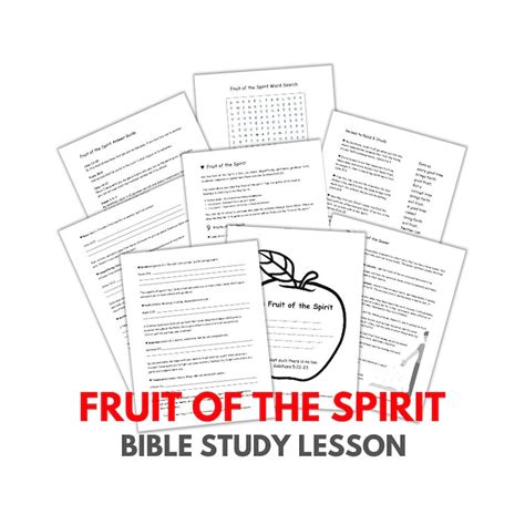 5 Bible Lesson Bundle Beatitudes Faith Fruit Of The Spirit Prayer