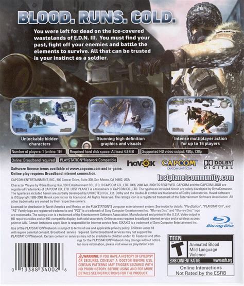 Lost Planet: Extreme Condition (2006) box cover art - MobyGames