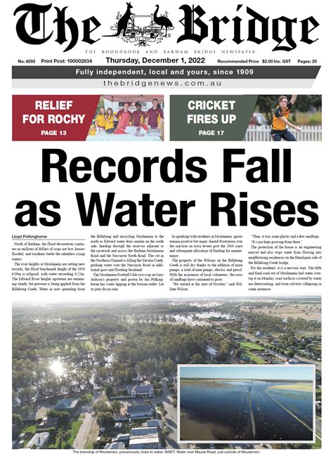 The Koondrook and Barham Bridge Newspaper, 1 December 2022 I Australian