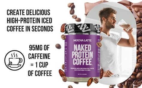 Amazon NAKED Mocha Latte Protein Coffee Premium Colombian Iced