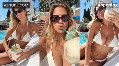 Kara Del Toro Sizzles In A White Bikini Sexy Nude Photoshoot By The Pool Aznude