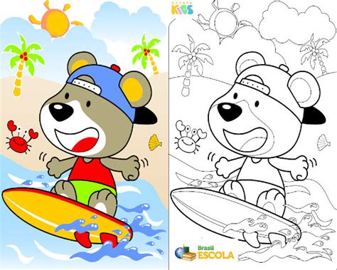 Desenho Ja Colorido - Para Pintar. Desenhos infantis para imprimir e pintar - Escola Kids