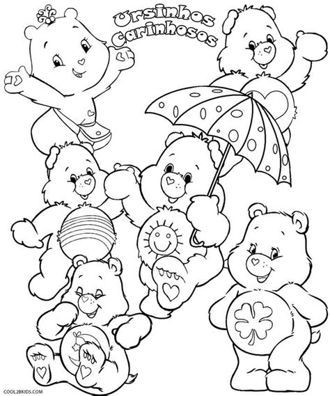Desenho Para Colorir Ursinhos Carinhosos