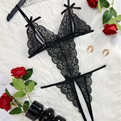 Women S Sexy Lingerie Teddy Babydoll One Piece Lace Sleepwear Underwear Bodysuit Ebay