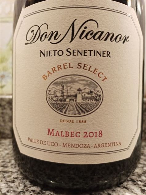 Bodegas Nieto Senetiner Malbec Don Nicanor Barrel Select