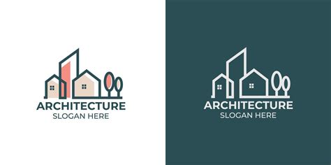 Minimalist Architecture Logo With Line Art Style Logo Design And