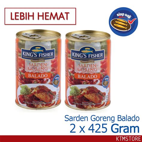 Jual KtmStore PAKET 2 Pcs King S Fisher Sarden Goreng Rasa Balado