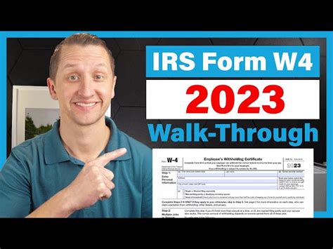 How To Fill Out The IRS Form W4 2023 YouTube Worksheets Library