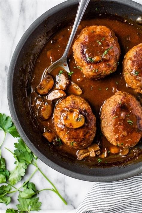 Salisbury Steak With Mushroom Gravy Recipe Skinnytaste