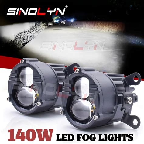 Sinolyn 12V 24V Bi LED Mistlampen LED Spotlights Universele