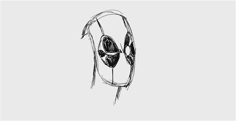 Deadpool Mask Drawing