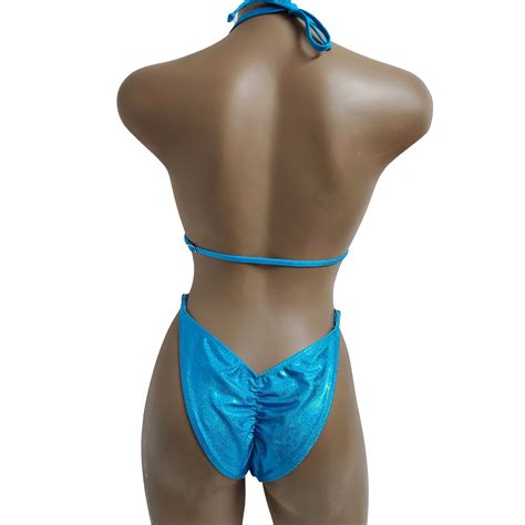 NPC IFBB Pro League Fit Model Bikini No 211 Shiny Turquoise Magic Bikinis Custom