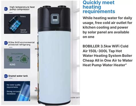 Domestic Air Aource Heat Pump All In One Heat Pump Hot Water Storage Buffer Tank For Heat Pump