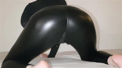 Farting In Shiny Black Leggings Rimjob Porn XHamster