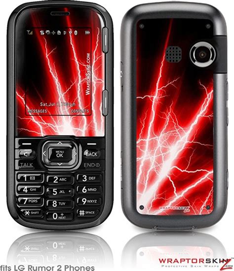 Lg Rumor 2 Skins Lightning Red Wraptorskinz