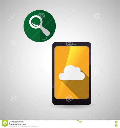 Cloud Computing Design Trip Icon Flat Illustration Stock Vector