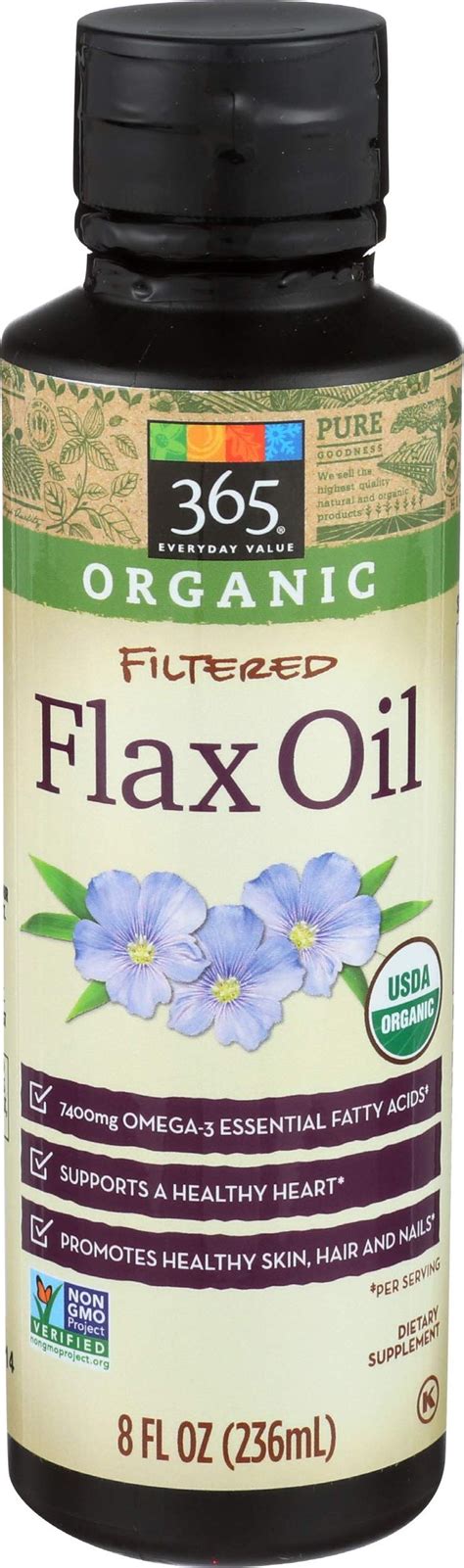 365 Everyday Value Organic Filtered Flax Oil 8 Fl Oz Visit The