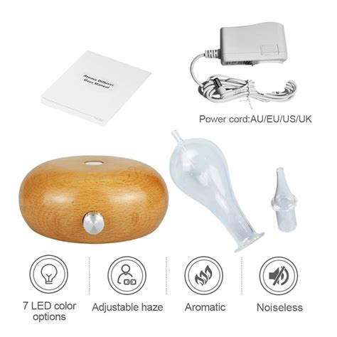 Безводный чистый эфирный масляный распылитель, распылитель, дерево ...