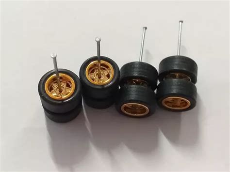 Gomas Para Custom Llantas Rin Dorado Hot Wheels Pz Envío gratis