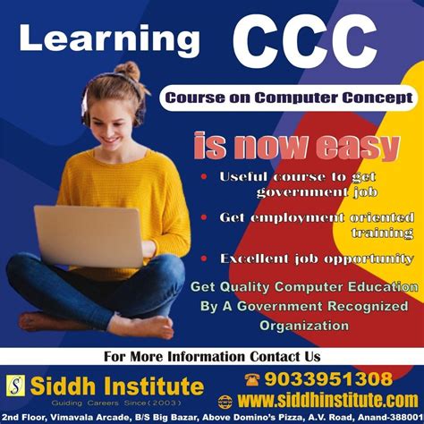 12 Class Per Week 2 Months Certificate Course On Computer Concept Ccc