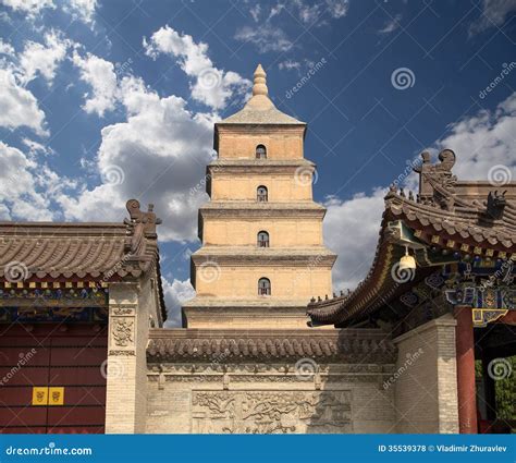 Giant Wild Goose Pagoda Xian Sian Xian Shaanxi Province China