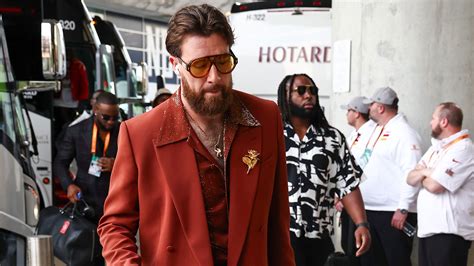 Travis Kelce Wears Bizarre Outfit to Super Bowl