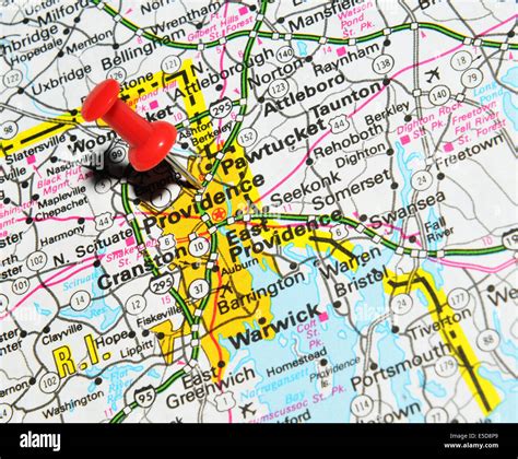 Providence on US map Stock Photo - Alamy