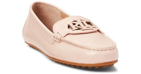 Lauren By Ralph Lauren Brynn Driver Loafer In Pink Lyst