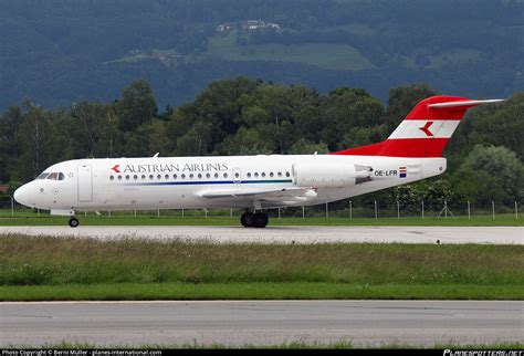 Oe Lfr Austrian Airlines Fokker F Mark Photo By Berni