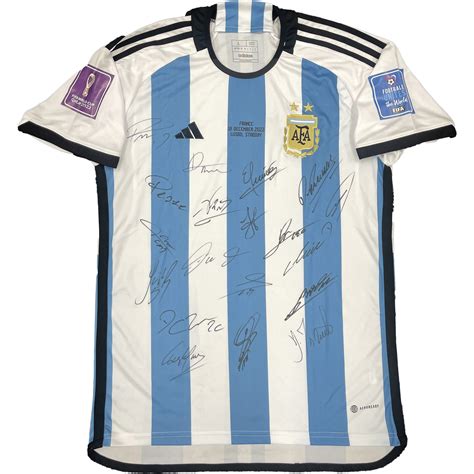 Argentina 2022 FIFA World Cup Champions Signed & Framed Jersey