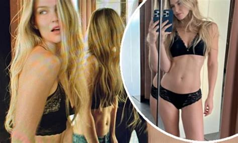 Bar Refaeli Displays Her Incredible Figure In Black Lace Lingerie Daily Mail Online