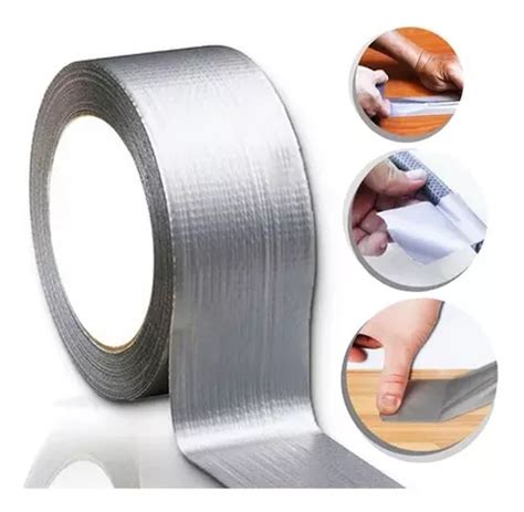 Fita Silver Tape Multiuso Mm X M Cinza Fixa O Forte Mercadolivre