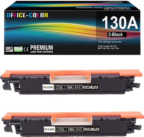 130a Black Toner Cartridges M177fw Toner Replacement For Hp 130a Cf350a Works With