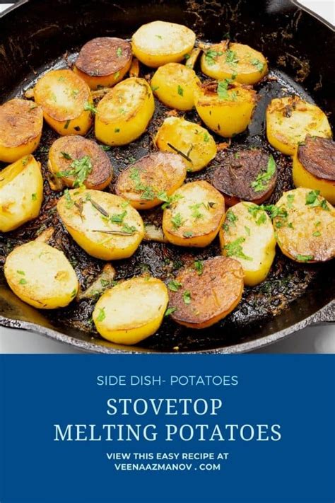 Recipe For Melting Potatoes Stovetop In 20 Mins Veena Azmanov Kitchen