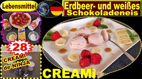 Rezept F R Ninja Creami Erdbeer Und Wei Es Schokoladeneis Youtube