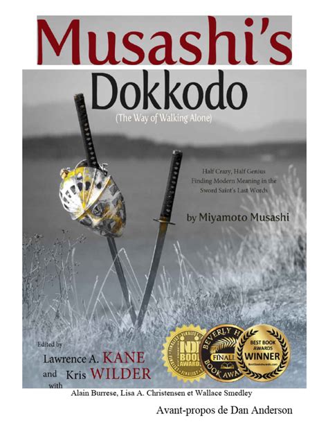 miyamoto musashi musashis dokkodo  livre des cinq anneaux