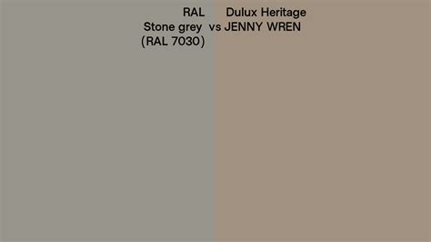 Ral Stone Grey Ral Vs Dulux Heritage Jenny Wren Side By Side