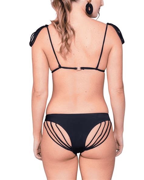 Sustainable Almost Naked Black Bikini Set R Ve De Rive Swimwear Swiss Impact Store