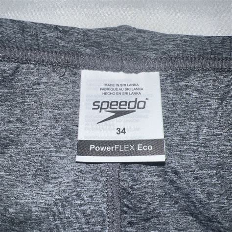 Mens Speedo Solar Bikini Swim Brief PowerFlex Eco Heather Grey Size