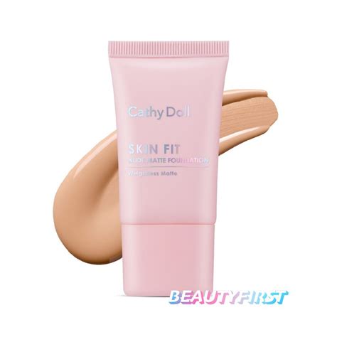 Cathy Doll Skin Fit Nude Matte Foundation Cream 15ml Shopee Malaysia