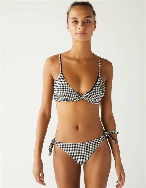 Conjunto Bikini Vichy Bikinis Bershka Espa A Bikinis Conjunto De