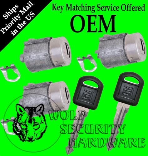 Suburban Tahoe Yukon 95 99 Oem Front And Rear Door Key Lock Cylinder Set