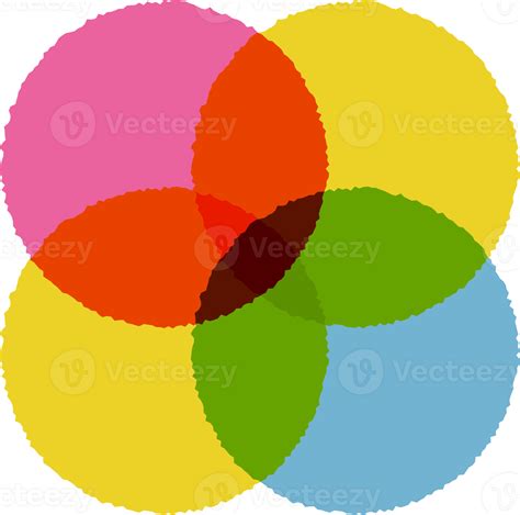 Venn Diagram Circle Intersection For Infographic Four Graph