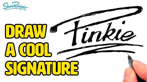 How To Draw A Cool Signature Youtube