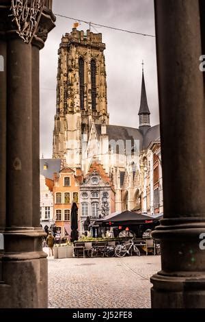 Mechelen Malines Belgium Tower Of Sint Romboutskathedraal St