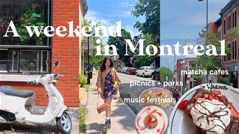 Montréal Vlog cafes picnics parks music festivals YouTube