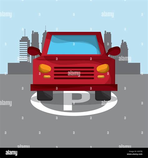 car with city background image Stock Vector Image & Art - Alamy