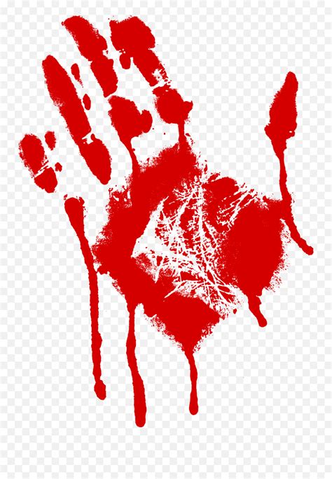 Blood Hand Png Hd Bloody Handprint Transparent Blood Hand Png Free