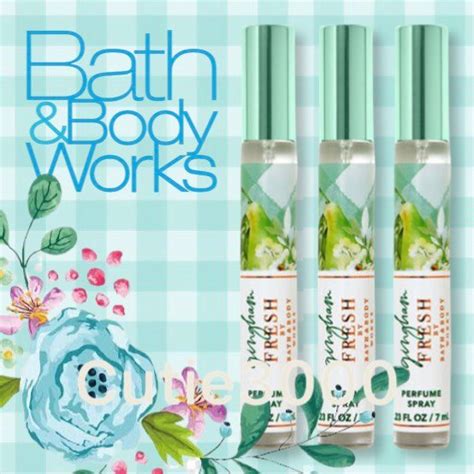 Gingham Fresh EDP Bath And Body Works BBW Mini Perfume Spray 7ml Full Bottle 100 AUTHENTIC USA
