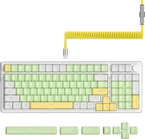Ak Gasket Wireless Mechanical Keyboard G Bt Wired Mda Pbt Keycaps Red Switch Rgb Hot